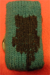 chaussette verte derriere